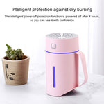 Macchina per l'umidificazione dell'aria con umidificatore atomizzato a luce notturna a LED muto intelligente a forma di tazza d'acqua ML-S2