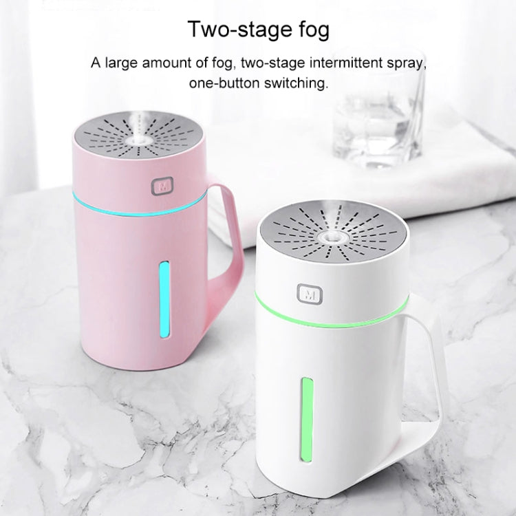 Macchina per l'umidificazione dell'aria con umidificatore atomizzato a luce notturna a LED muto intelligente a forma di tazza d'acqua ML-S2