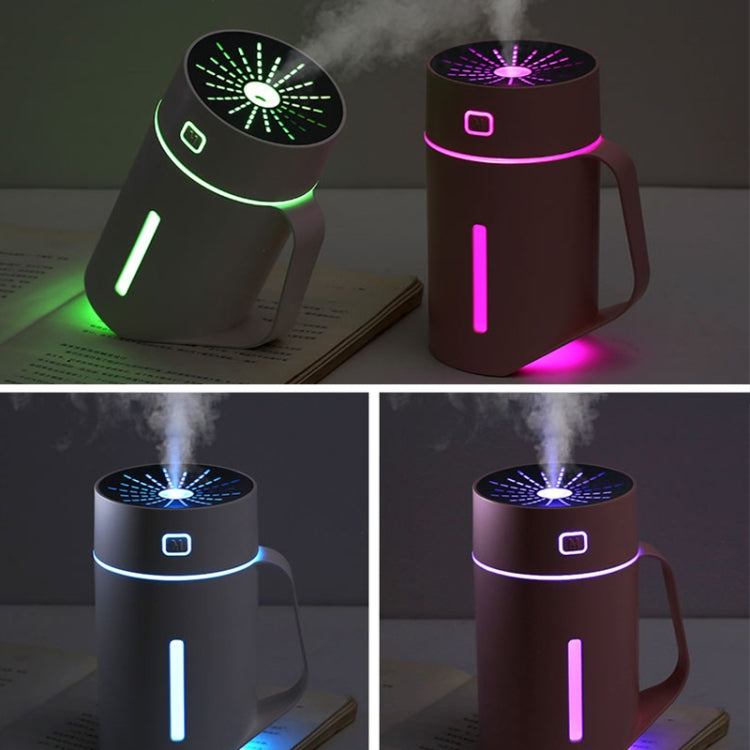 Macchina per l'umidificazione dell'aria con umidificatore atomizzato a luce notturna a LED muto intelligente a forma di tazza d'acqua ML-S2