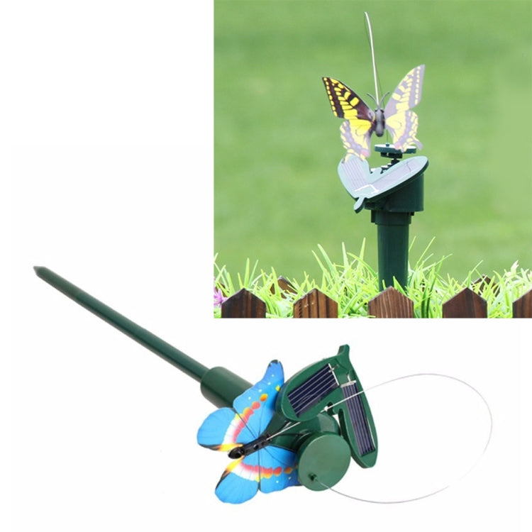 Farfalla rotante elettrica ad energia solare Colibrì Decorativo Simulazione di mosca Farfalla Giocattolo divertente per animali domestici Giardinaggio Decorazione pastorale Giocattoli, Butterfly 2