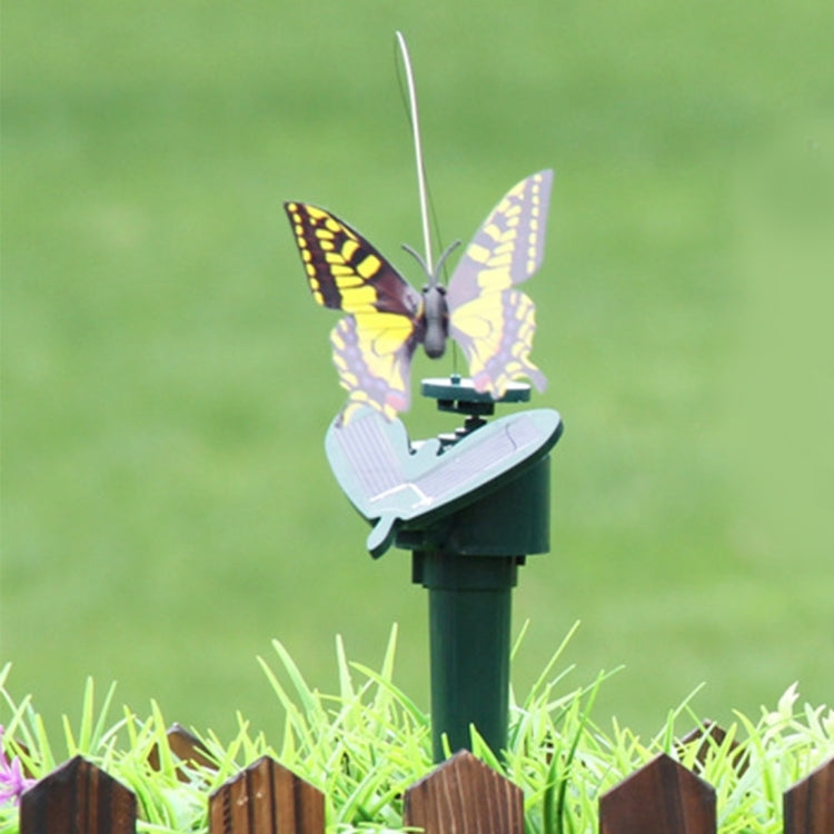 Farfalla rotante elettrica ad energia solare Colibrì Decorativo Simulazione di mosca Farfalla Giocattolo divertente per animali domestici Giardinaggio Decorazione pastorale Giocattoli, Butterfly 2