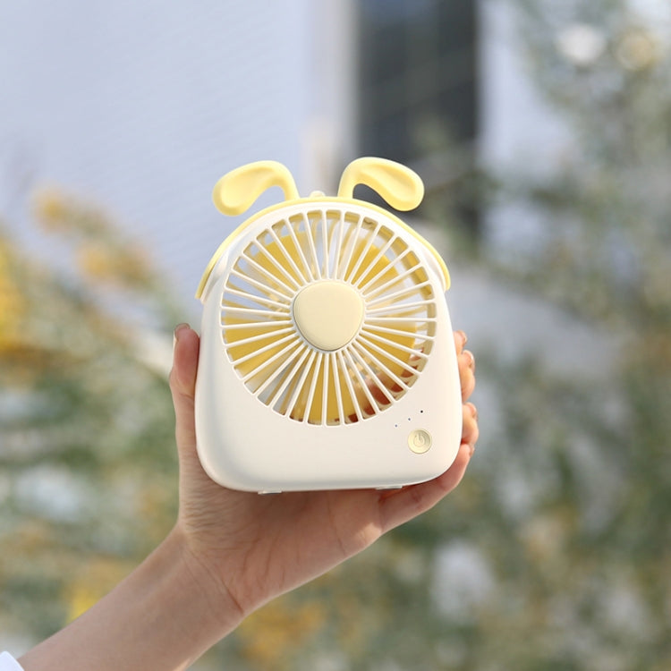 WT-F14 1200mAh Mini Portable Rabbit Fan with 3 Speed ​​Control