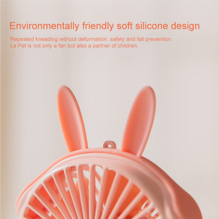 WT-F14 1200mAh Mini Portable Rabbit Fan with 3 Speed ​​Control