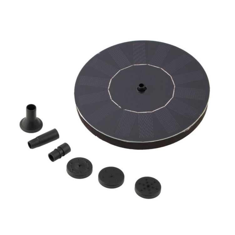 Pompa ad acqua ad energia solare Fontana da giardino Pannello galleggiante Kit laghetto per irrigazione per cascate Display per acqua Fontana per decorazione piscina per parco, Diametro: 16 cm, olar Powered Water Pump