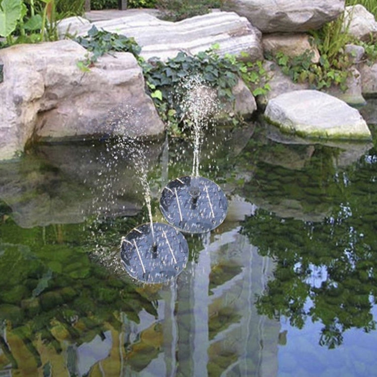 Pompa ad acqua ad energia solare Fontana da giardino Pannello galleggiante Kit laghetto per irrigazione per cascate Display per acqua Fontana per decorazione piscina per parco, Diametro: 16 cm, olar Powered Water Pump