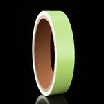 Nastro luminoso verde che si illumina al buio Adesivo da parete Nastro luminoso fotoluminescente Decorazione per la casa, dimensioni: 1 cm x 3 m, 1cm x 3m