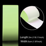 Nastro luminoso Verde che si illumina al buio Adesivo da parete Nastro luminoso fotoluminescente Decorazione per la casa, dimensioni: 5 cm x 3 m, 5cm x 3m