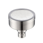 Soffione doccia con getto superiore pressurizzato tondo in acciaio inossidabile 304 rimovibile e lavabile, dimensioni: 80 mm, Pattern C