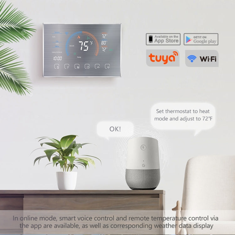 Termostato WiFi BHP-8000 con alloggiamento rotondo specchio