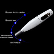 Penna portatile per la cura della bellezza al plasma, macchina portatile al picosecondo (rimozione del punto del tatuaggio delle sopracciglia), spina europea, USB / Blue Light, USB /  Red Light