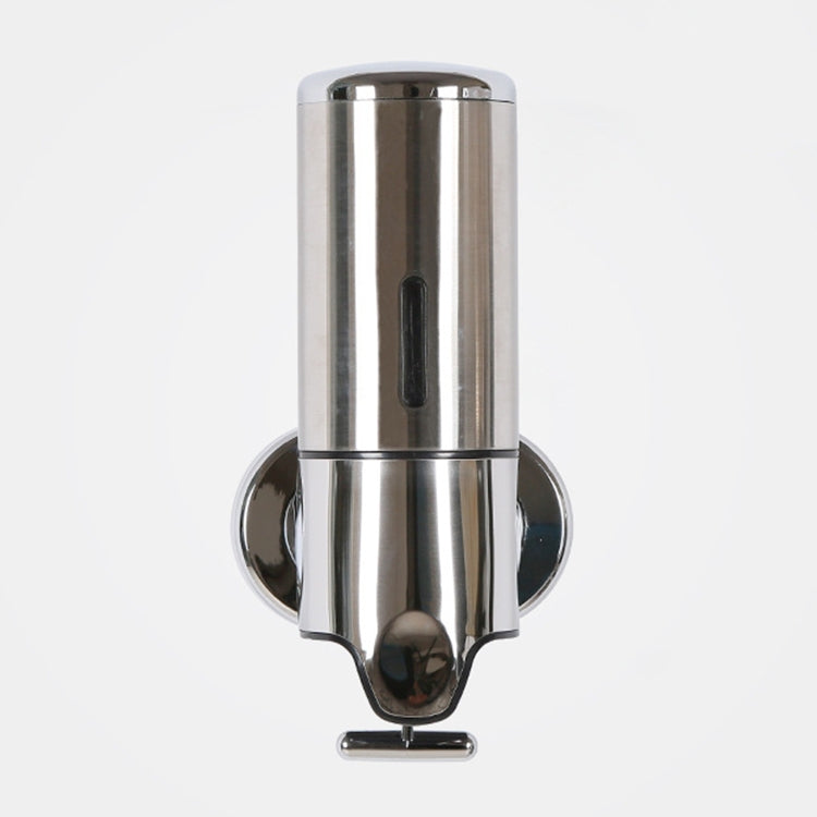 Bottiglia di sapone per shampoo liquido per lavaggio a parete con dispenser manuale per doccia per hotel, capacità: 500 ml, 500ml/Stainless Steel