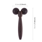 Massaggiatore manuale a rullo in legno massello wengé 21cm