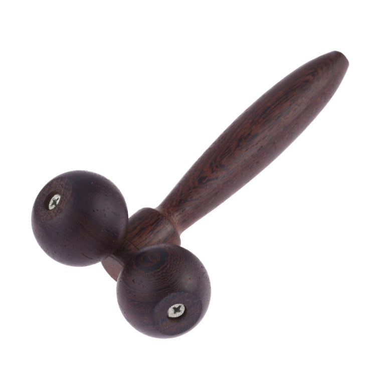 Massaggiatore manuale a rullo in legno massello wengé 21cm