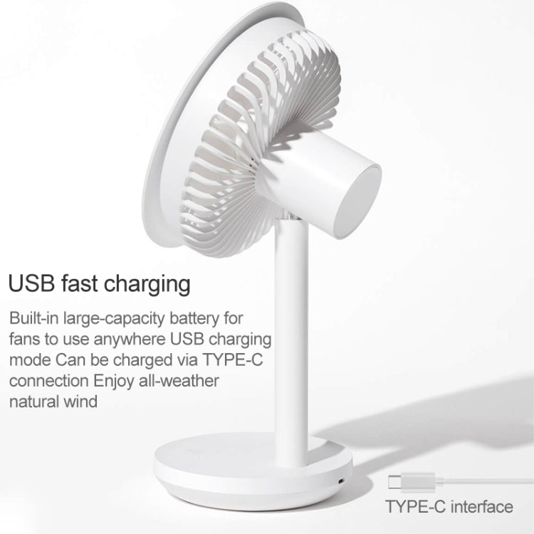 Original Xiaomi Youpin SOLOVE USB Charging Mini Electric Desktop Dormitory Office Fan with 3 Speed ​​Control, SOLOVE