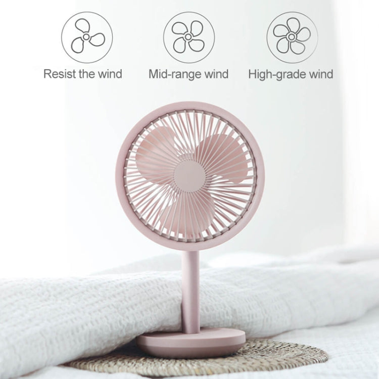 Mini ventilatore da ufficio per dormitorio elettrico da tavolo con ricarica USB originale Xiaomi Youpin SOLOVE, con controllo a 3 velocità, SOLOVE