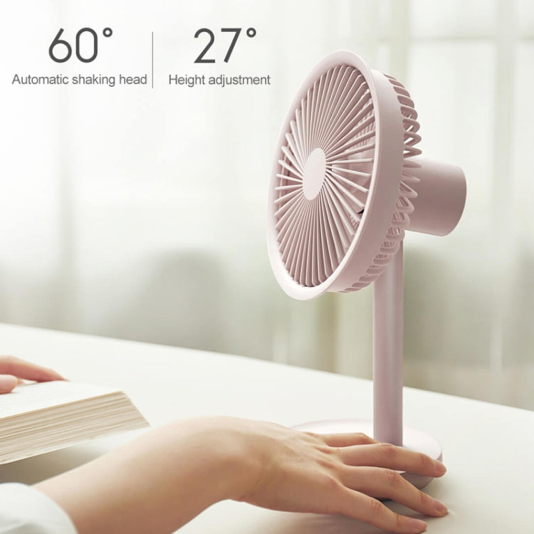 Mini ventilatore da ufficio per dormitorio elettrico da tavolo con ricarica USB originale Xiaomi Youpin SOLOVE, con controllo a 3 velocità, SOLOVE