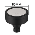 Soffione doccia con getto superiore pressurizzato tondo in acciaio inossidabile 304 rimovibile e lavabile, dimensioni: 80 mm, Pattern G