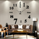 Orologio adesivo da parete creativo specchio 3D fai da te, dimensioni: 120 * 120 cm, Size: 120*120cm(Black), Size: 120*120cm(Blue), Size: 120*120cm(Red), Size: 120*120cm(White), Size: 120*120cm(Yellow)