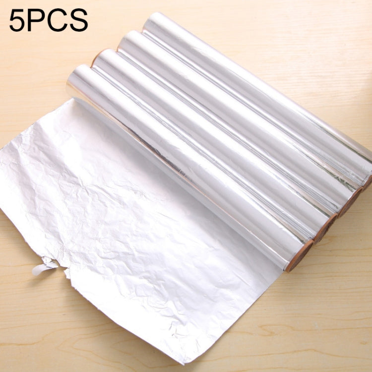 Carta da barbecue in carta stagnola di alluminio Bakest da 5 pezzi da 5 m, 5 PCS Barbecue Paper