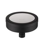 Soffione doccia con getto superiore pressurizzato tondo in acciaio inossidabile 304 rimovibile e lavabile, dimensioni: 118 mm, Pattern H