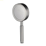 Soffione doccia pressurizzato rotondo in acciaio inossidabile 304 rimovibile e lavabile, dimensioni: 117 mm, Pattern E