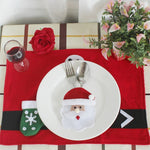 Portaposate 3 in 1 con decorazioni natalizie stile viso rotondo, Round Face Style