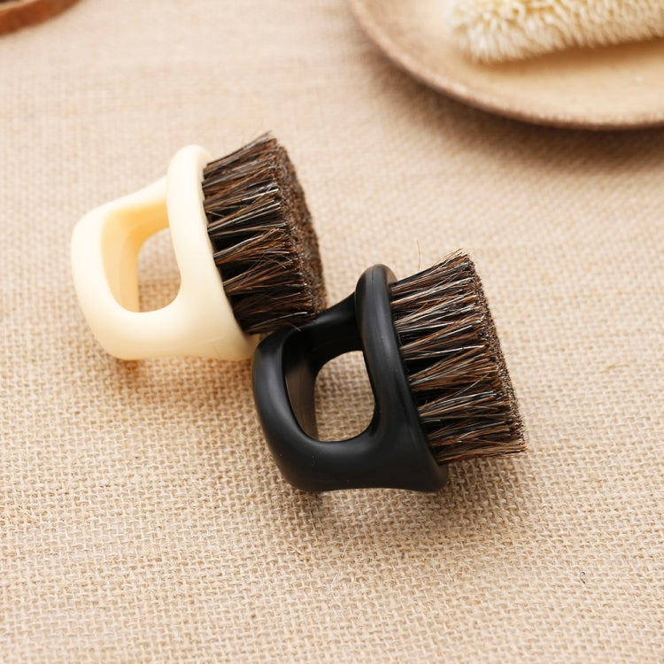Pennello da barba portatile uomo 3 pezzi in ABS nero