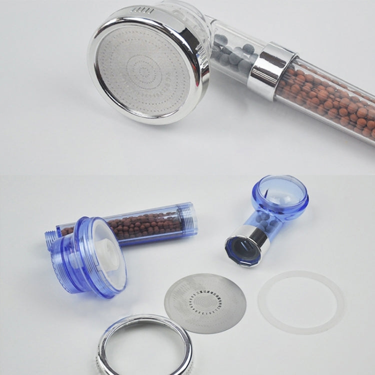 Soffione doccia con ioni negativi per PC, dimensioni: piccolo, interfaccia: 2 cm, Size: Small(Blue), Size: Small(Transparent)