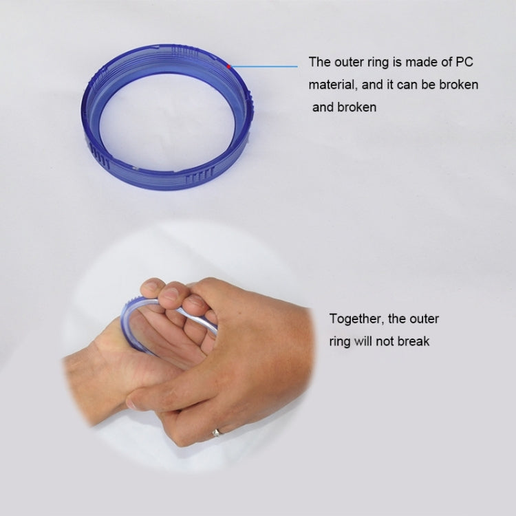 Soffione doccia con ioni negativi per PC, dimensioni: piccolo, interfaccia: 2 cm, Size: Small(Blue), Size: Small(Transparent)