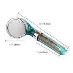 Soffione doccia con ioni negativi per PC, dimensioni: grande, interfaccia: 2 cm, Size: Large,(Orange), Size: Large,(Blue), Size: Large(Transparent)