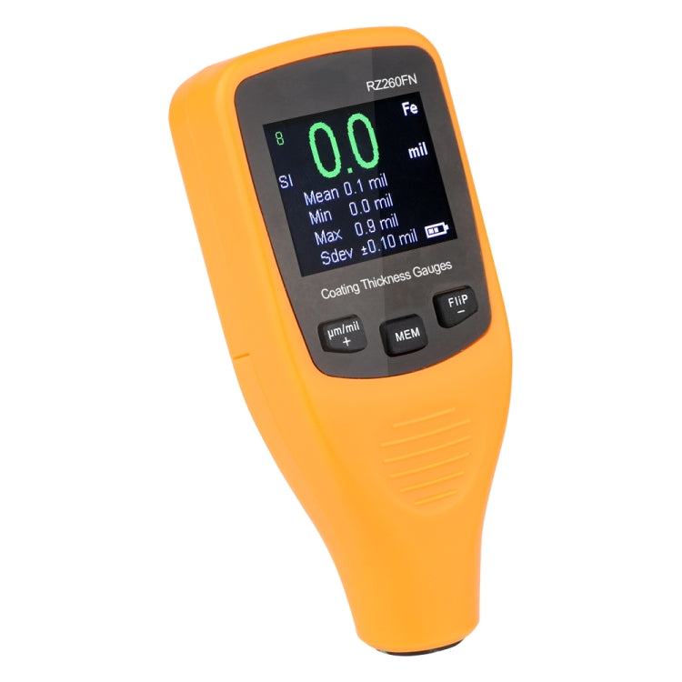 RZ260FN Ultrasonic Coating Paint Thickness Gauge Tools 2 in 1 LCD Display Ferrous and Non-Ferrous