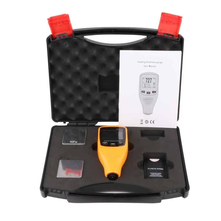 RZ260FN Ultrasonic Coating Paint Thickness Gauge Tools 2 in 1 LCD Display Ferrous and Non-Ferrous