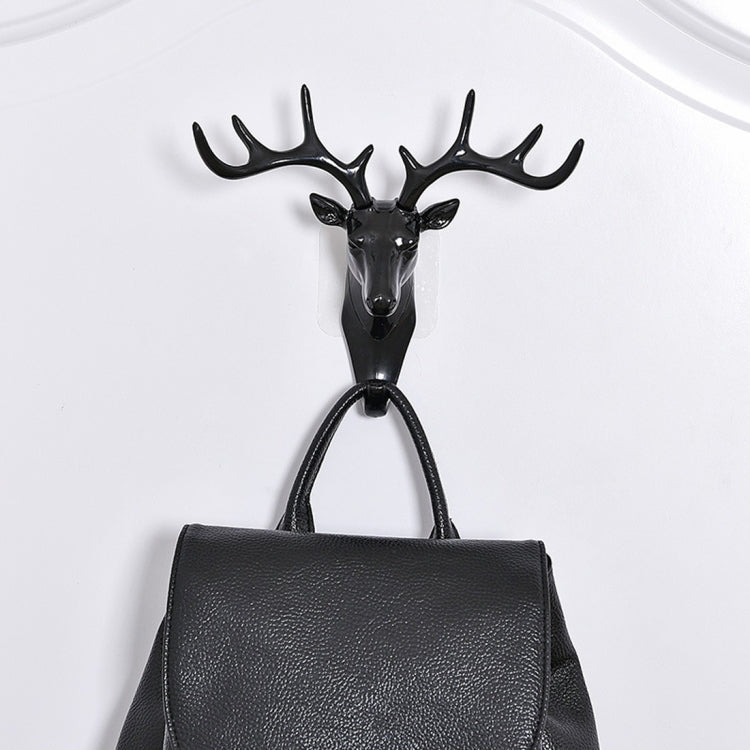 Gancio appendiabiti da parete con testa di cervo rurale in stile europeo, consegna casuale dei colori, Deer Head Hook