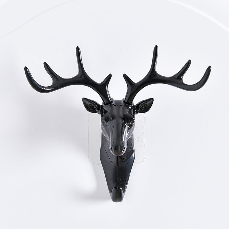 Gancio appendiabiti da parete con testa di cervo rurale in stile europeo, consegna casuale dei colori, Deer Head Hook