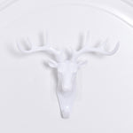 Gancio appendiabiti da parete con testa di cervo rurale in stile europeo, consegna casuale dei colori, Deer Head Hook