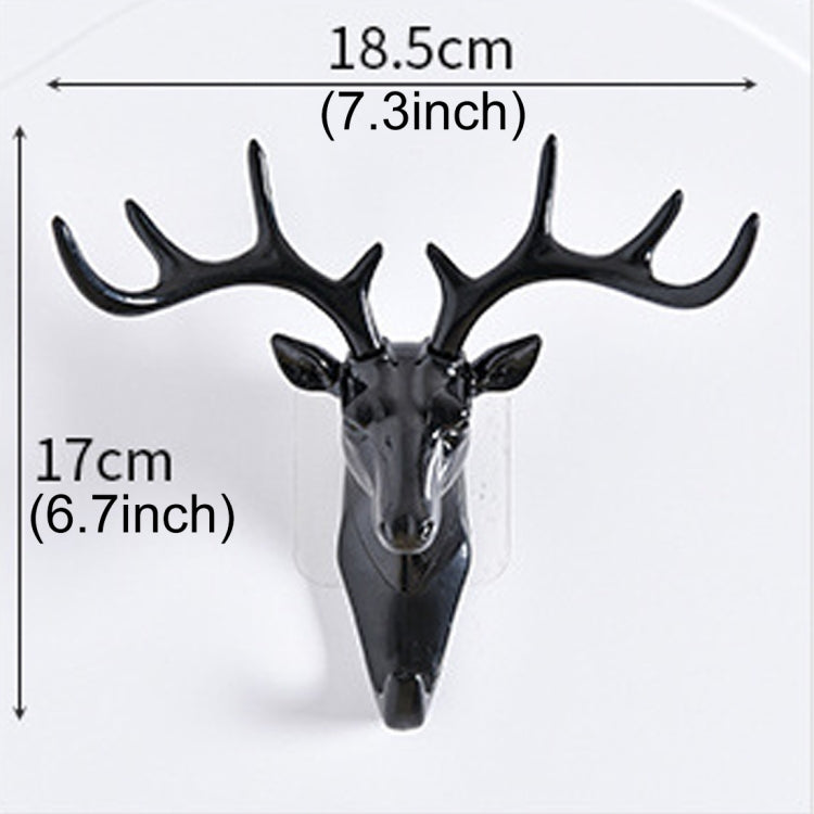 Gancio appendiabiti da parete con testa di cervo rurale in stile europeo, consegna casuale dei colori, Deer Head Hook