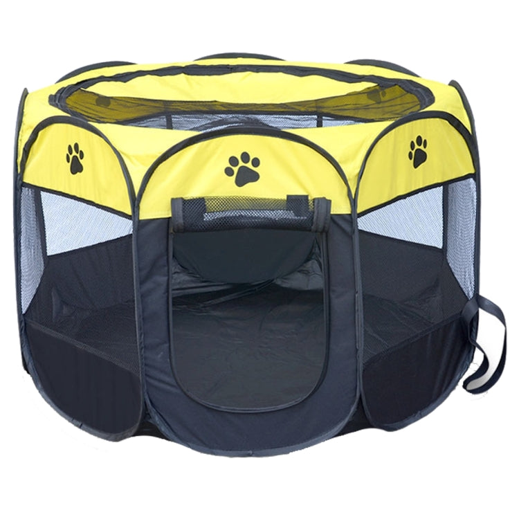 Tenda per cani impermeabile in tessuto Oxford di moda, pieghevole, ottagonale, per esterni, per animali domestici, S, dimensioni: 73 x 73 x 43 cm, Size: S (Yellow), Size: S (Red), Size: S (Magenta), Size: S (Blue), Size: 73 x 73 x 43cm(Coffee)