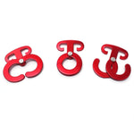 5 pezzi in lega di alluminio per arrampicata all'aperto, escursionismo, campeggio, corda, gancio, tenda, luce, fibbia sospesa, 3pcs Rope Hanger Hook