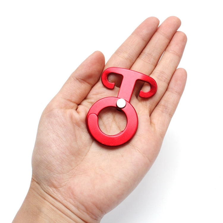 5 pezzi in lega di alluminio per arrampicata all'aperto, escursionismo, campeggio, corda, gancio, tenda, luce, fibbia sospesa, 3pcs Rope Hanger Hook