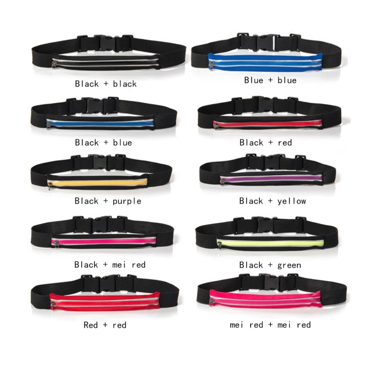 Marsupio singolo in tessuto ecopelle ad alta elasticità impermeabile per sport all'aria aperta multifunzionale con striscia riflettente notturna, consegna colore casuale, Single Waist Bag
