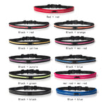 Marsupio multifunzionale in tessuto ecopelle ad alta elasticità impermeabile per sport all'aria aperta con striscia riflettente notturna, consegna colore casuale, Double Waist Bag
