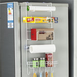 Scaffale per frigorifero multistrato Mensola laterale Supporto per parete laterale Organizzatore da cucina multifunzione per la casa, dimensioni: 25 x 9,5 x 62 cm, 25 x 9.5 x 62cm