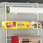Scaffale per frigorifero multistrato Mensola laterale Supporto per parete laterale Organizzatore da cucina multifunzione per la casa, dimensioni: 25 x 9,5 x 62 cm, 25 x 9.5 x 62cm