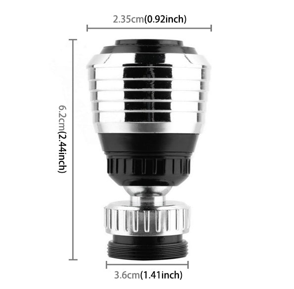 5 pezzi filtro da cucina gorgogliatore aeratore a risparmio idrico doccia rubinetto paraspruzzi filtro testa girevole, dimensioni: 62 x 36 x 23,5 mm, Strainer Bubbler