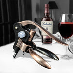 Apribottiglie a forma di coniglio retrò in lega di zinco + materiale ABS Apribottiglie per vino con porta cavatappi, dimensioni: 18 x 14,5 x 4,7 cm, Zinc Alloy