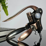Apribottiglie a forma di coniglio retrò in lega di zinco + materiale ABS Apribottiglie per vino con porta cavatappi, dimensioni: 18 x 14,5 x 4,7 cm, Zinc Alloy