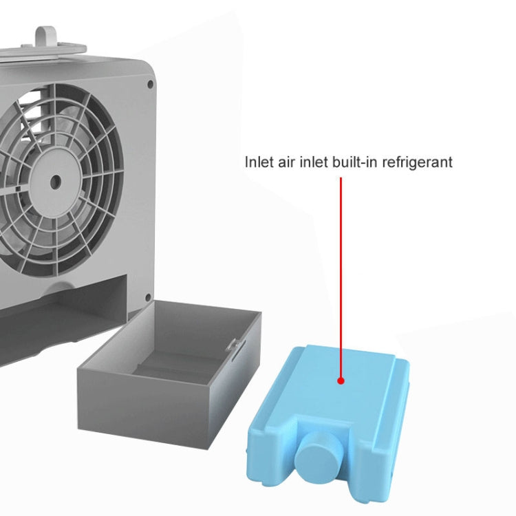 Mini dispositivo di raffreddamento elettrico del ventilatore del condizionatore d'aria da tavolo a risparmio energetico domestico silenzioso portatile