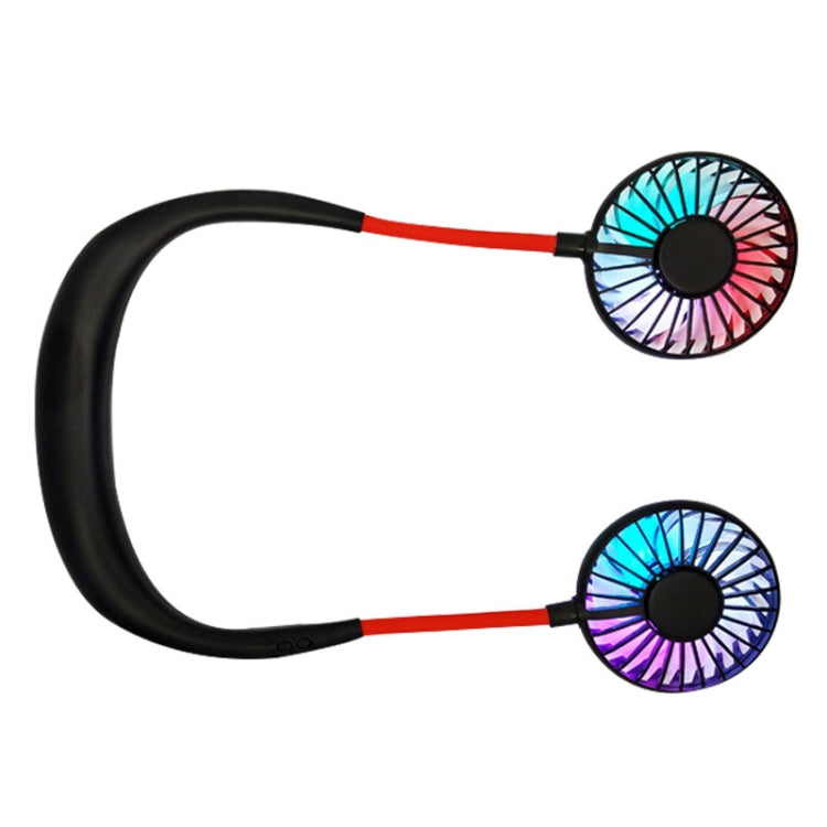 Ventilatore LED da esterno con mini ventilatore a collo sospeso