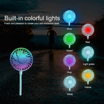 Ventilatore LED da esterno con mini ventilatore a collo sospeso