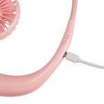 Ventilatore LED da esterno con mini ventilatore a collo sospeso